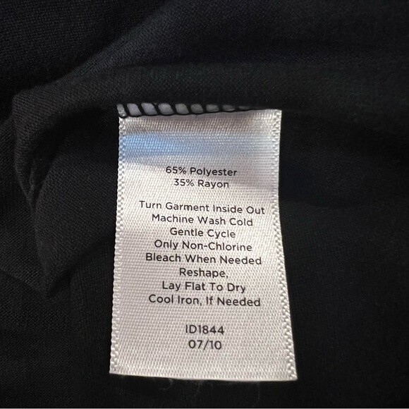 Talbots Sleeveless Ruffled Blouse Black Size‎ S - Picture 5 of 7